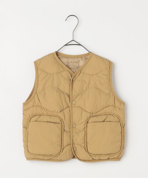 ジュニア対応】ほわほわ中綿のライトキルティングベスト（ベスト）｜p