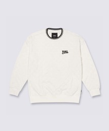 VANS | ジャガードチェッカー クルートップ / JACQUARD CHECKER CREW marshmal VN000KC6FS81(スウェット)