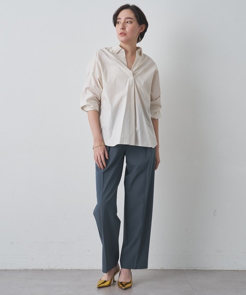 □美品 Drawingnumbers ドローイングナンバーズ スキッパーシャツ