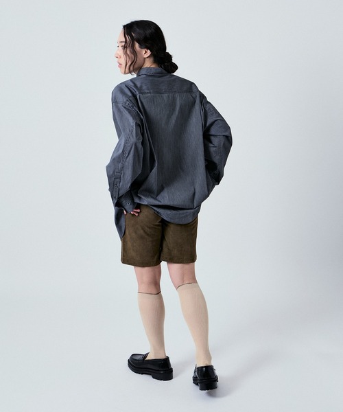 M TO R（ムウトアール）の「70s BOXY OVERSIZE SHIRTS UNISEX（シャツ/ブラウス・レディース・ブラック系その他2/クリーム/ブラック系その他・38/40/42）」の17枚目の写真