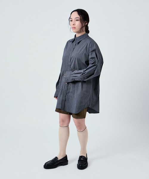 M TO R（ムウトアール）の「70s BOXY OVERSIZE SHIRTS UNISEX（シャツ/ブラウス・レディース・ブラック系その他2/クリーム/ブラック系その他・38/40/42）」の18枚目の写真