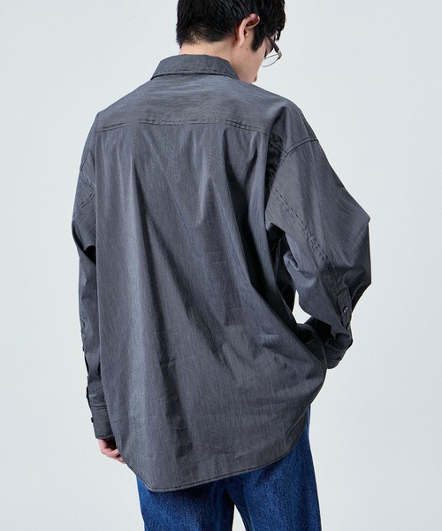 M TO R（ムウトアール）の「70s BOXY OVERSIZE SHIRTS UNISEX（シャツ/ブラウス・レディース・ブラック系その他2/クリーム/ブラック系その他・38/40/42）」の16枚目の写真