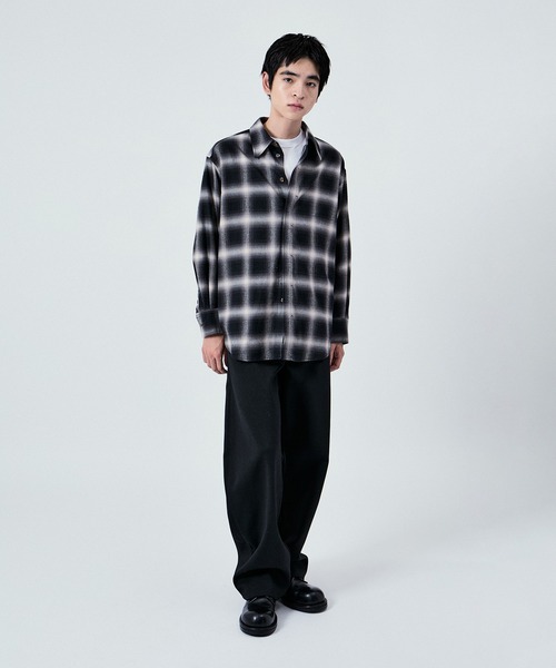 M TO R（ムウトアール）の「70s BOXY OVERSIZE SHIRTS UNISEX（シャツ/ブラウス・レディース・ブラック系その他2/クリーム/ブラック系その他・38/40/42）」の5枚目の写真
