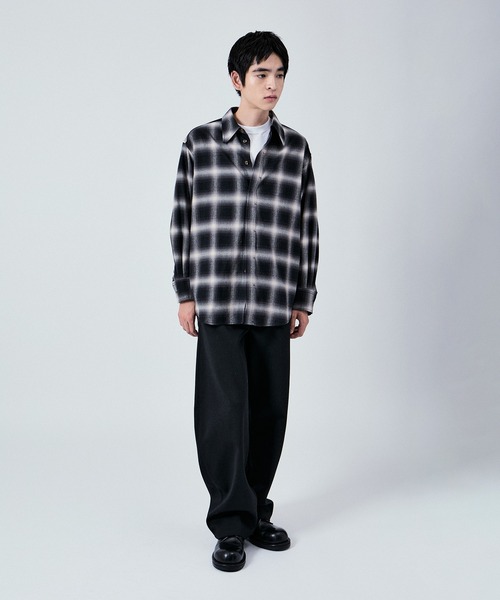 M TO R（ムウトアール）の「70s BOXY OVERSIZE SHIRTS UNISEX（シャツ/ブラウス・レディース・ブラック系その他2/クリーム/ブラック系その他・38/40/42）」の8枚目の写真
