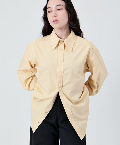 M TO R（ムウトアール）の「70s BOXY OVERSIZE SHIRTS UNISEX（シャツ/ブラウス・レディース・ブラック系その他2/クリーム/ブラック系その他・38/40/42）」の10枚目の写真
