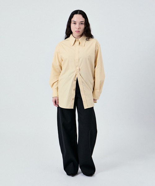 M TO R（ムウトアール）の「70s BOXY OVERSIZE SHIRTS UNISEX（シャツ/ブラウス・レディース・ブラック系その他2/クリーム/ブラック系その他・38/40/42）」の4枚目の写真