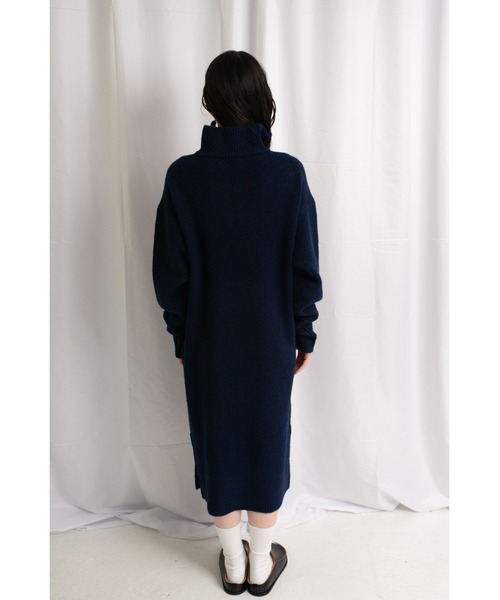 CAROUSE LAMBRA（ケラウズランブラ）の「LS HALF ZIP DRESS（ワンピース・レディース・グレー/ネイビー/レッド・FREE）」の7枚目の写真