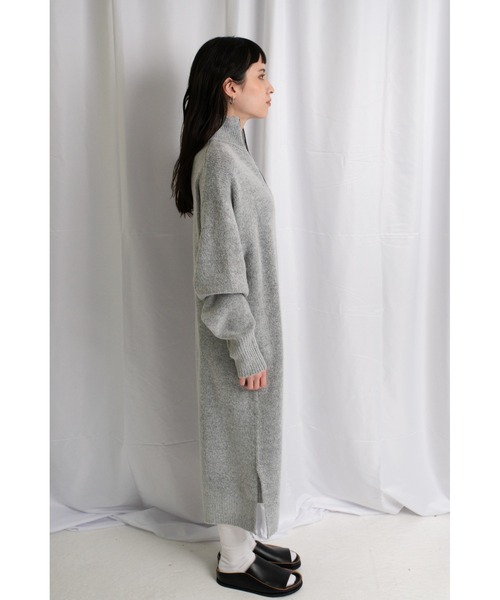 CAROUSE LAMBRA（ケラウズランブラ）の「LS HALF ZIP DRESS（ワンピース・レディース・グレー/ネイビー/レッド・FREE）」の10枚目の写真