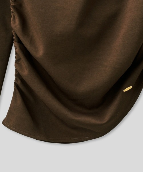 2WAY ドレープ アシンメトリー ヘム プルオーバー ( セットアップ可