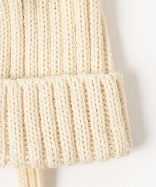 HIGHLAND 2000（ハイランドトゥーサウザンド）の「HIGHLAND 2000 / Bonnet with 23cm Tasseles（ニットキャップ/ビーニー・レディース・オフホワイト/ブラック・ONE SIZE）」の6枚目の写真