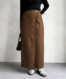 Chez toi | フリンジラップ風ナロースカート(スカート)