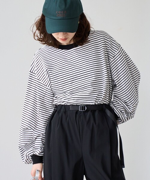 coen(コーエン)の「【再入荷・新色登場】USAコットンボリュームスリーブロンTEE(Tシャツ/カットソー・レディース・ブラック/オフホワイト/その他2/その他1・L/M)」の12枚目の写真