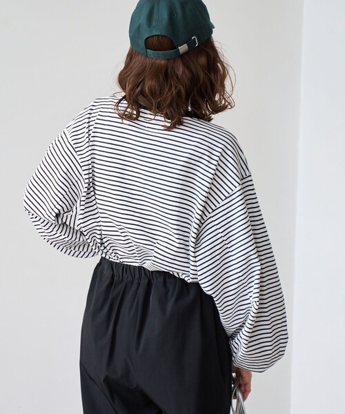 coen(コーエン)の「【再入荷・新色登場】USAコットンボリュームスリーブロンTEE(Tシャツ/カットソー・レディース・ブラック/オフホワイト/その他2/その他1・L/M)」の14枚目の写真