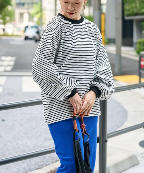 coen(コーエン)の「【再入荷・新色登場】USAコットンボリュームスリーブロンTEE(Tシャツ/カットソー・レディース・ブラック/オフホワイト/その他2/その他1・L/M)」の19枚目の写真