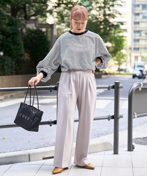 coen(コーエン)の「【再入荷・新色登場】USAコットンボリュームスリーブロンTEE(Tシャツ/カットソー・レディース・ブラック/オフホワイト/その他2/その他1・L/M)」の21枚目の写真