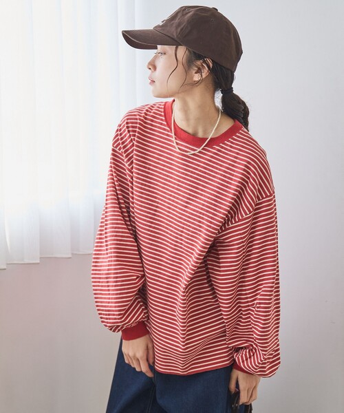 coen(コーエン)の「【再入荷・新色登場】USAコットンボリュームスリーブロンTEE(Tシャツ/カットソー・レディース・ブラック/オフホワイト/その他2/その他1・L/M)」の22枚目の写真