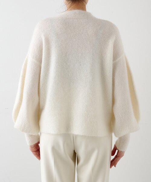 THE PAUSE(ザ ポーズ)の「【THE PAUSE】バレルスリーブニット(ニット/セーター・レディース・イエロー/オフホワイト/ベージュ/ブラック・FREE)」の12枚目の写真
