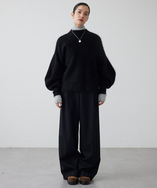 THE PAUSE(ザ ポーズ)の「【THE PAUSE】バレルスリーブニット(ニット/セーター・レディース・イエロー/オフホワイト/ベージュ/ブラック・FREE)」の15枚目の写真