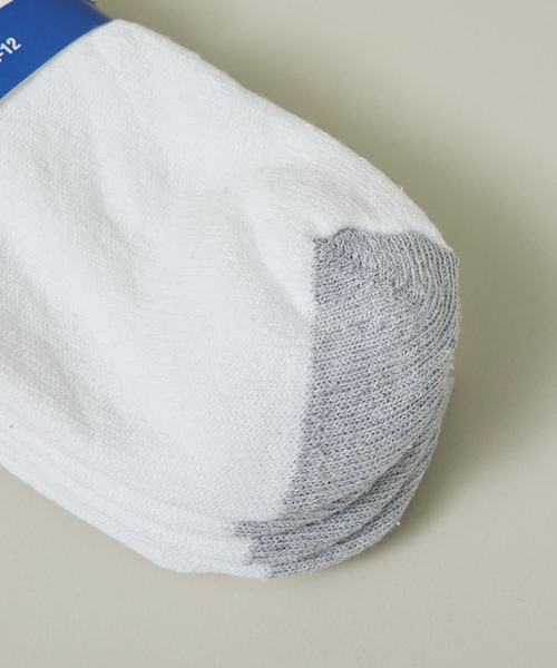 Railroad Sock(レイルロードソック)の「【RAILROAD SOCK /レイルロードソック】 TEAM USAクォーターソックス 3足セット(ソックス/靴下・メンズ・ホワイト・1/2)」の6枚目の写真