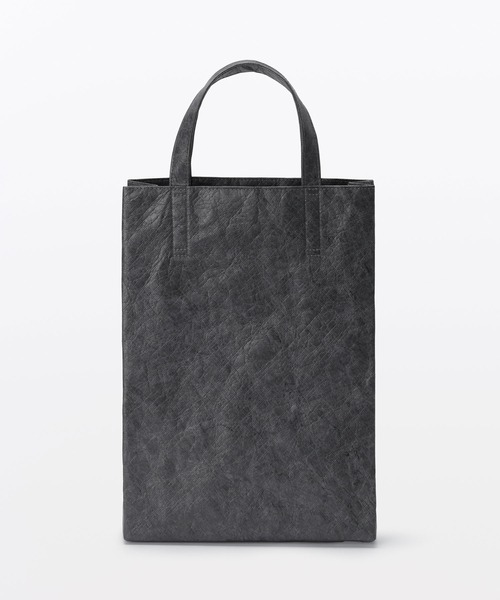 MUJI Labo(ムジラボ)の「〔MUJI Labo〕ペーパーライクトートバッグ 内ポケット付き(トートバッグ・メンズ・ベージュ/スミクロ/ブラック・FREE)」の11枚目の写真