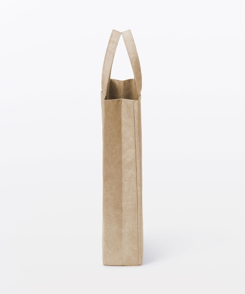 MUJI Labo(ムジラボ)の「〔MUJI Labo〕ペーパーライクトートバッグ 内ポケット付き(トートバッグ・メンズ・ベージュ/スミクロ/ブラック・FREE)」の21枚目の写真
