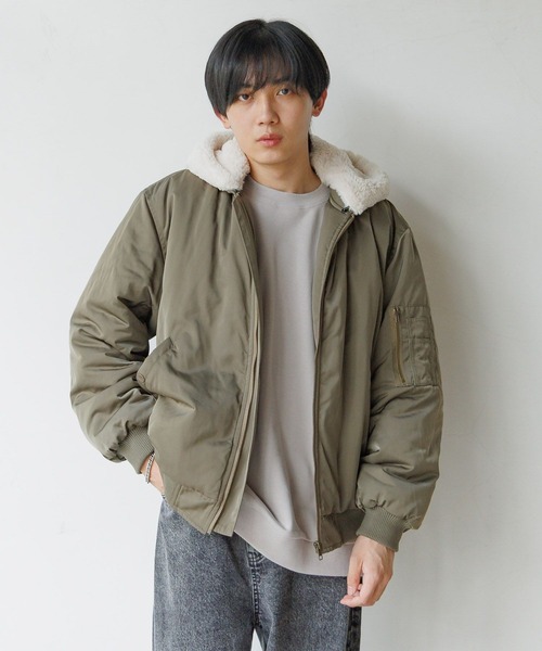 セール】ファーフードMA1/AND YUA ANY/576764（MA-1）｜GLOBAL WORK