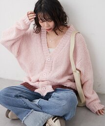 NUNIFE（ユニフィー）の「【NUNIFE】裾配色カーディガン（カーディガン/ボレロ・レディース）」