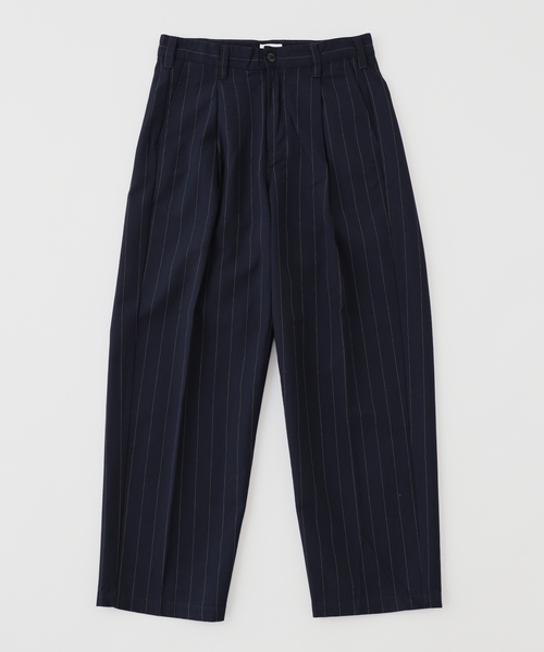 OBEY(オベイ)の「OBEY / オベイ DEAN STRIPE PLEATED PANT(スラックス・メンズ・ブラウン/ネイビー・32/30)」の2枚目の写真