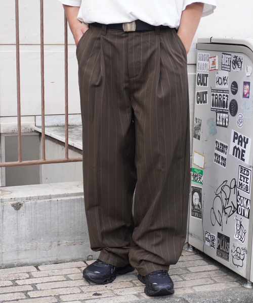 おいら セール】OBEY / オベイ DEAN STRIPE PLEATED PANT（スラックス）｜OBEY