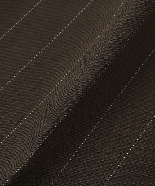 OBEY(オベイ)の「OBEY / オベイ DEAN STRIPE PLEATED PANT(スラックス・メンズ・ブラウン/ネイビー・32/30)」の7枚目の写真
