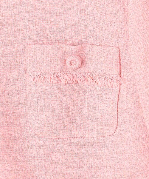 TOCCA（トッカ）の「MIST TWEED ジャケット（ノーカラージャケット・レディース・ブラック系5/ピンク系5・0/2/4/6）」の13枚目の写真