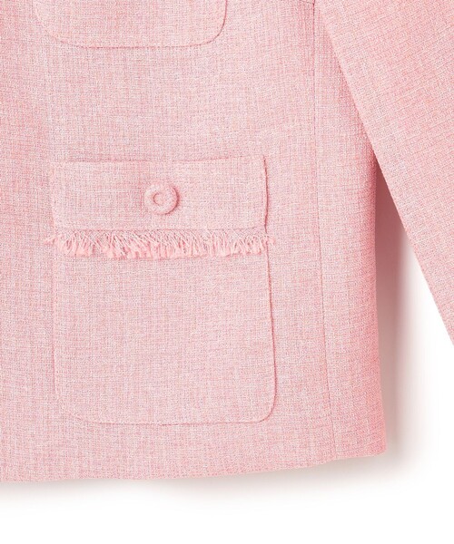 TOCCA（トッカ）の「MIST TWEED ジャケット（ノーカラージャケット・レディース・ブラック系5/ピンク系5・0/2/4/6）」の14枚目の写真