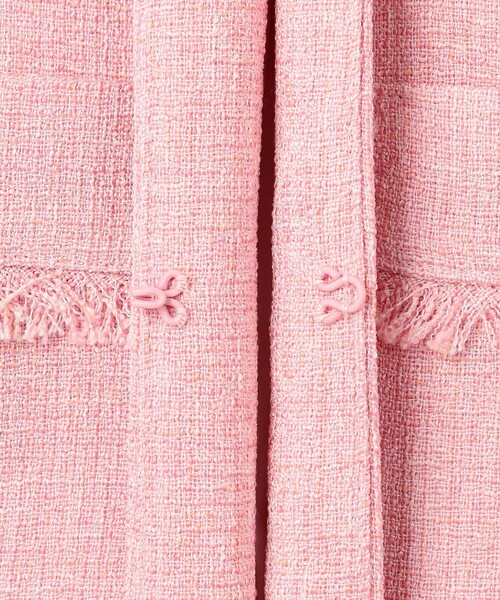 TOCCA（トッカ）の「MIST TWEED ジャケット（ノーカラージャケット・レディース・ブラック系5/ピンク系5・0/2/4/6）」の16枚目の写真