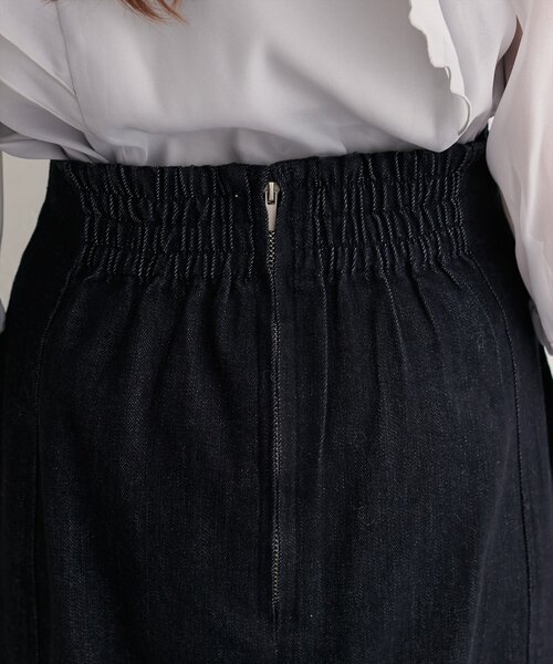 natural couture（ナチュラルクチュール）の「コルセットベルトデニムスカート（スカート・レディース・ブラック/ピンク/インディゴブルー・FREE）」の16枚目の写真