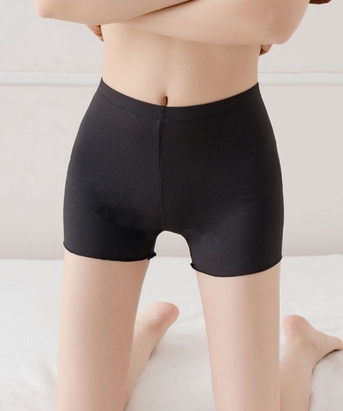 shoppinggo(ショッピングゴー)の「ペチパンツ ペチコートパンツ インナーショーツ 無地 ボックスショーツ シームレス 下着 インナーパンツ(その他パンツ・レディース・グレー/ブラック/ピンク/ホワイト/ベージュ・FREE)」の11枚目の写真