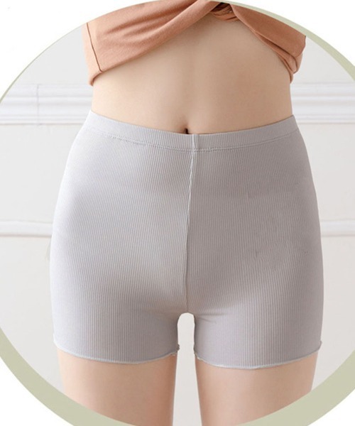 shoppinggo(ショッピングゴー)の「ペチパンツ ペチコートパンツ インナーショーツ 無地 ボックスショーツ シームレス 下着 インナーパンツ(その他パンツ・レディース・グレー/ブラック/ピンク/ホワイト/ベージュ・FREE)」の15枚目の写真
