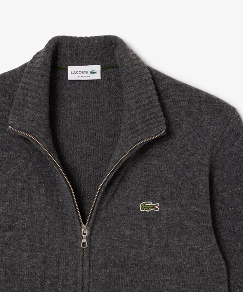 LACOSTE（ラコステ）の「ハイネックフルジップ ウールニットセーター
