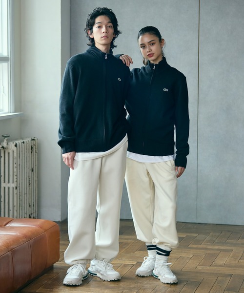 LACOSTE(ラコステ)の「ハイネックフルジップ ウールニットセーター / ドライバーズニット(ニット/セーター・メンズ・グレー/ブラック/ネイビー・3/2/4/5)」の15枚目の写真