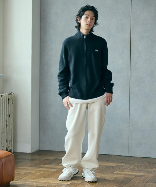 LACOSTE(ラコステ)の「ハイネックフルジップ ウールニットセーター / ドライバーズニット(ニット/セーター・メンズ・グレー/ブラック/ネイビー・3/2/4/5)」の18枚目の写真