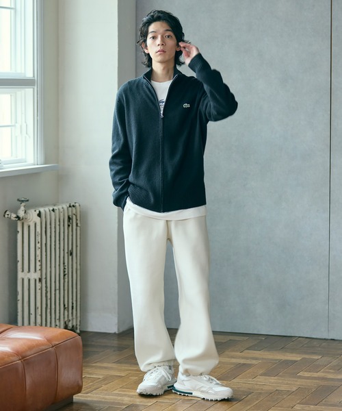 LACOSTE(ラコステ)の「ハイネックフルジップ ウールニットセーター / ドライバーズニット(ニット/セーター・メンズ・グレー/ブラック/ネイビー・3/2/4/5)」の21枚目の写真