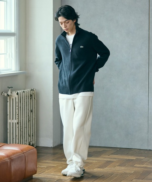 LACOSTE(ラコステ)の「ハイネックフルジップ ウールニットセーター / ドライバーズニット(ニット/セーター・メンズ・グレー/ブラック/ネイビー・3/2/4/5)」の22枚目の写真