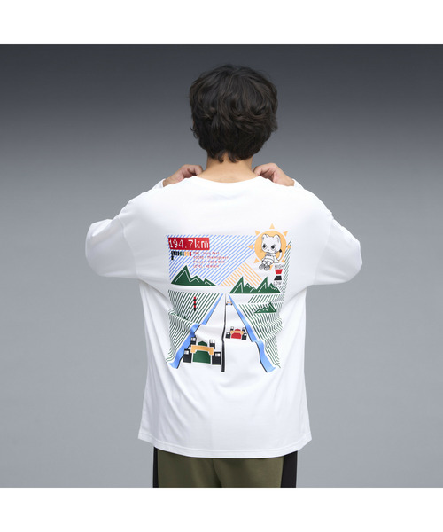 PUMA（プーマ）の「PUMA プーマ ユニセックス NEKO-san 長袖 バックプリント Ｔシャツ（Tシャツ/カットソー・メンズ・ブラック/ホワイト・X-LARGE/X-SMALL/SMALL/LARGE/MEDIUM）」の10枚目の写真