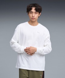 PUMA プーマ ユニセックス NEKO-san 長袖 バックプリント Tシャツ
