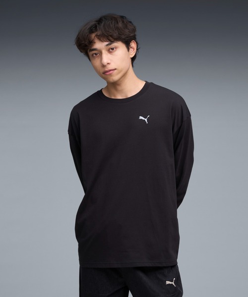 PUMA（プーマ）の「PUMA プーマ ユニセックス NEKO-san 長袖 バックプリント Ｔシャツ（Tシャツ/カットソー・メンズ・ブラック/ホワイト・X-LARGE/X-SMALL/SMALL/LARGE/MEDIUM）」の2枚目の写真