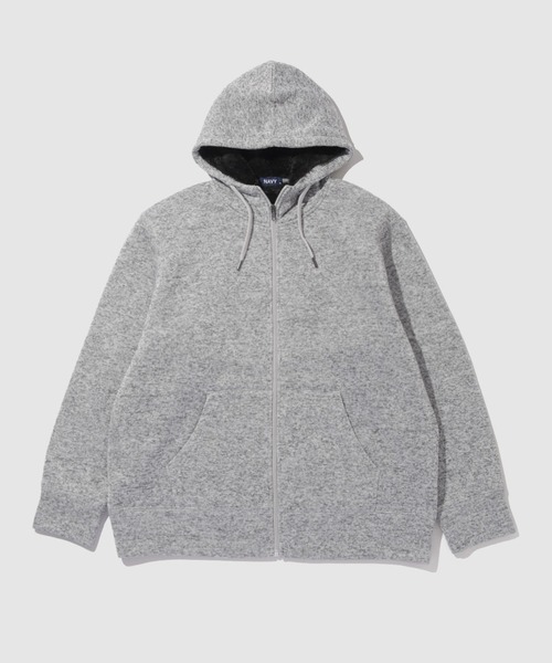 NAVY(ネイビー)の「NAVY MAC-HEAT 裏ボアZIPパーカー(パーカー・メンズ・グレー/ブラック/ネイビー・XL/L/M/S)」の7枚目の写真