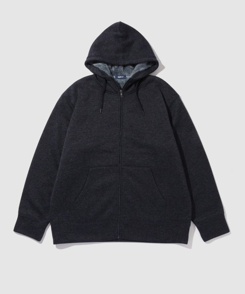 NAVY(ネイビー)の「NAVY MAC-HEAT 裏ボアZIPパーカー(パーカー・メンズ・グレー/ブラック/ネイビー・XL/L/M/S)」の9枚目の写真