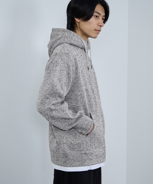 NAVY（ネイビー）の「NAVY MAC-HEAT 裏ボアZIPパーカー（パーカー・メンズ・グレー/ブラック/ネイビー・XL/L/M/S）」の22枚目の写真