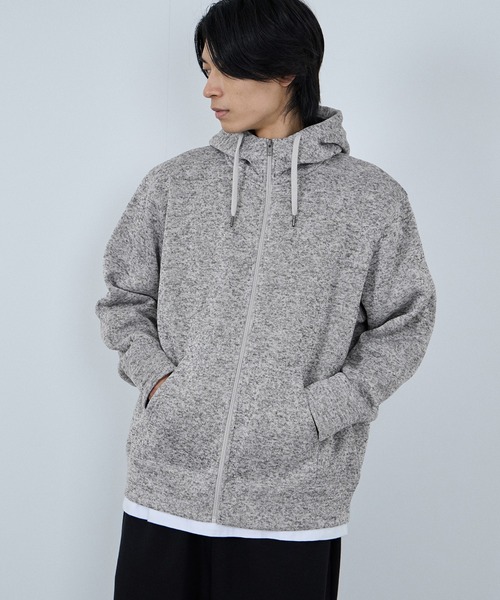 NAVY（ネイビー）の「NAVY MAC-HEAT 裏ボアZIPパーカー（パーカー・メンズ・グレー/ブラック/ネイビー・XL/L/M/S）」の21枚目の写真