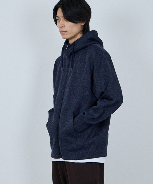 NAVY(ネイビー)の「NAVY MAC-HEAT 裏ボアZIPパーカー(パーカー・メンズ・グレー/ブラック/ネイビー・XL/L/M/S)」の6枚目の写真