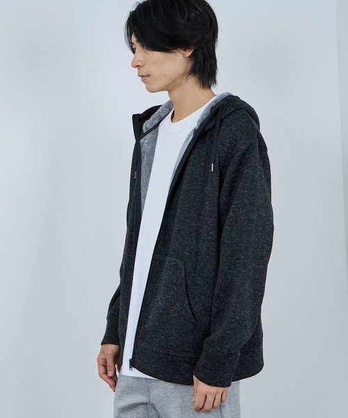 NAVY(ネイビー)の「NAVY MAC-HEAT 裏ボアZIPパーカー(パーカー・メンズ・グレー/ブラック/ネイビー・XL/L/M/S)」の19枚目の写真